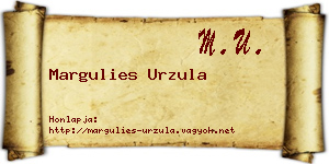 Margulies Urzula névjegykártya